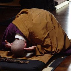 bowing monk