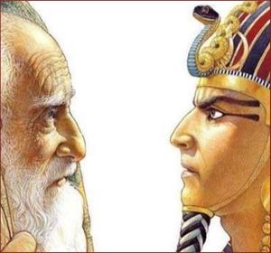 Moses faces off with Pharoh